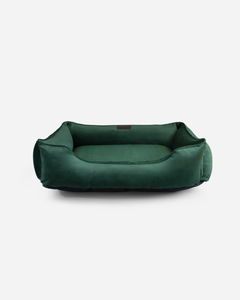 Chester & Lee | Classic Velvet Sleeper Dog Bed Green by Chester & Lee, product image 2