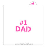 #1 Dad Stencil