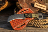 Patriot Talon Karambit Knife 7" Handmade Collector-Grade With Resin handle by JW SteelCrafts