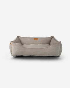 Chester & Lee | Fancy Corduroy Sleeper Dog Bed Taupe by Chester & Lee, product image 2