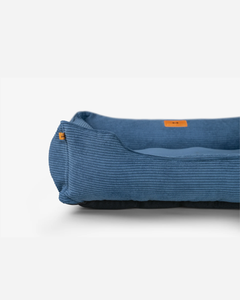 Chester & Lee | Fancy Corduroy Sleeper Dog Bed Blue by Chester & Lee, product image 2