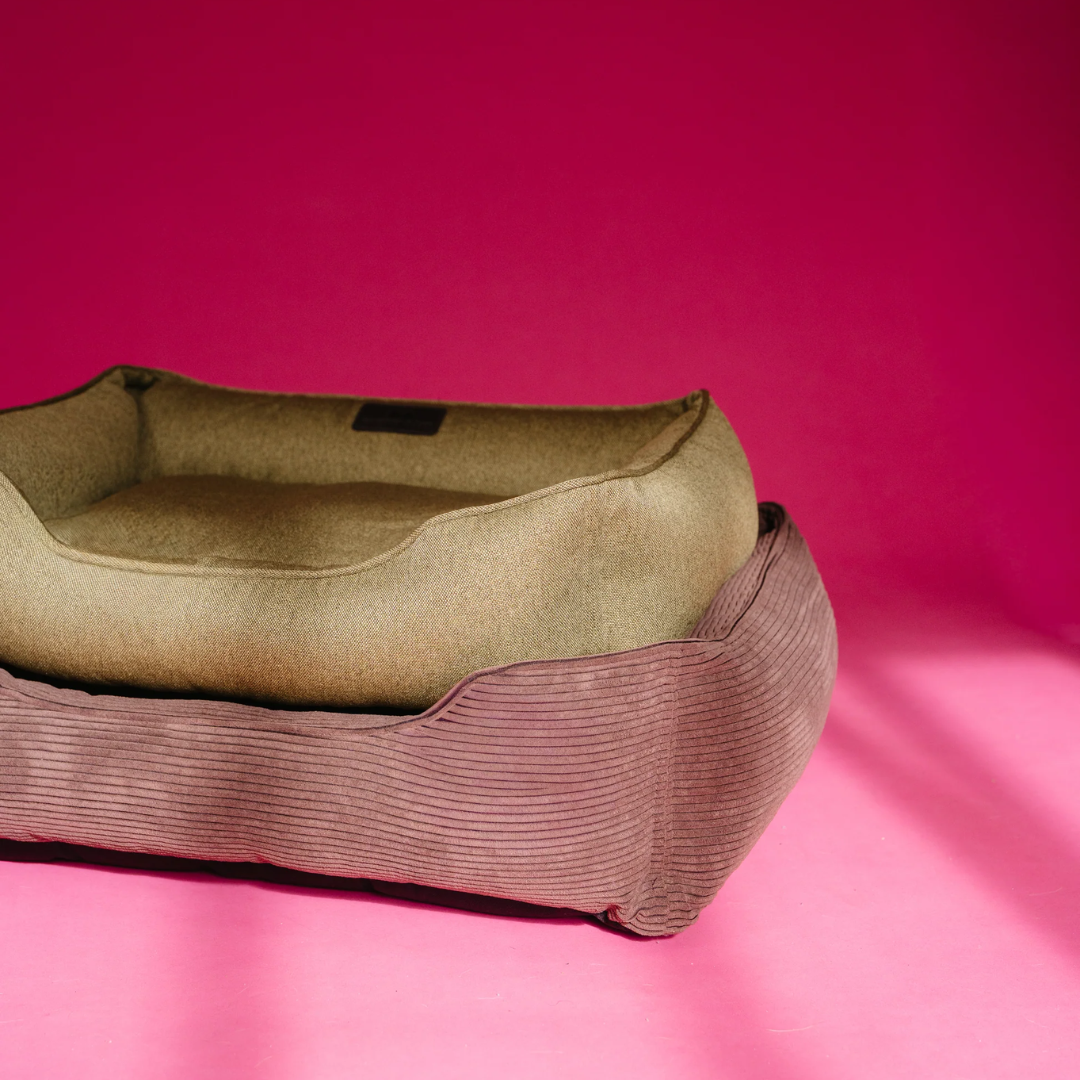 Chester & Lee | Fancy Corduroy Sleeper Dog Bed Brown by Chester & Lee, product image 3