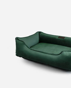 Chester & Lee | Classic Velvet Sleeper Dog Bed Green by Chester & Lee, product image 4
