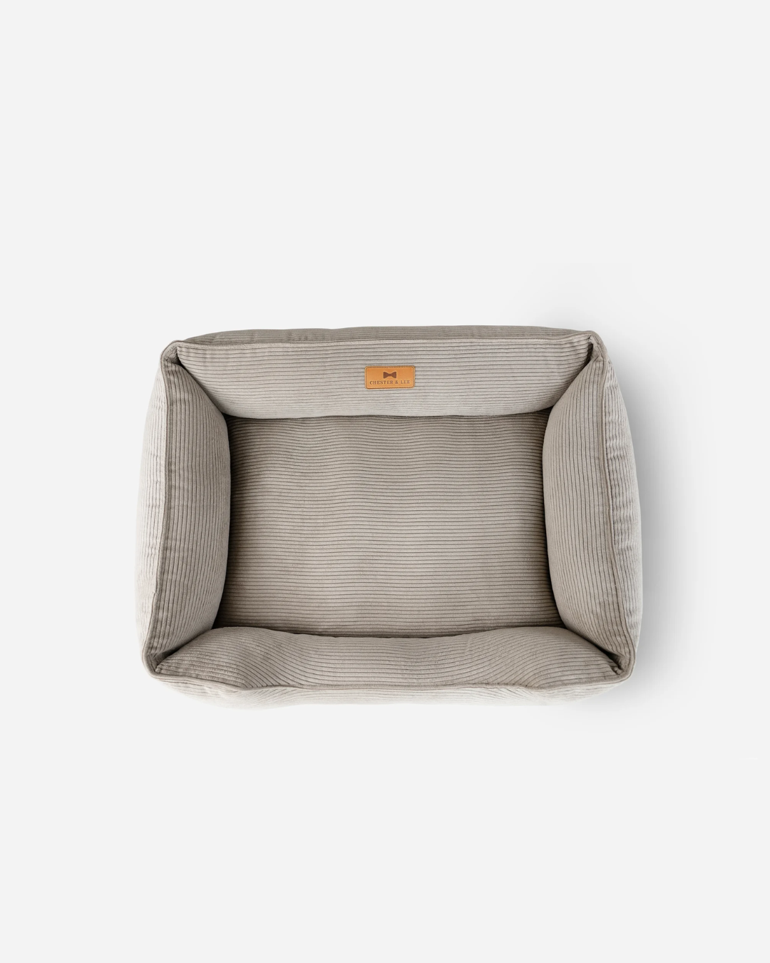 Chester & Lee | Fancy Corduroy Sleeper Dog Bed Taupe by Chester & Lee, product image 3