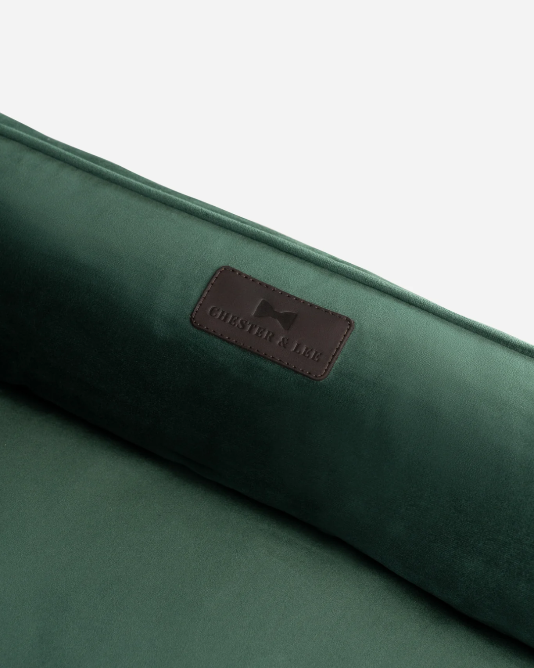 Chester & Lee | Classic Velvet Sleeper Dog Bed Green by Chester & Lee, product image 3