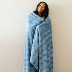 Patterned Faux Fur XL Throw Blankets by Saranoni, product image 89