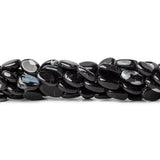 10mm Snowflake Obsidian Plain Oval Beads, 14 inch