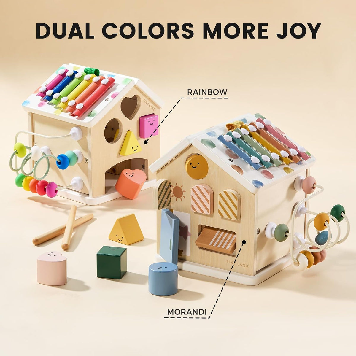 Brain & Hands Playset — Montessori Box (4–6 Months) + Activity Cube by Tiny Land INC, product image 20