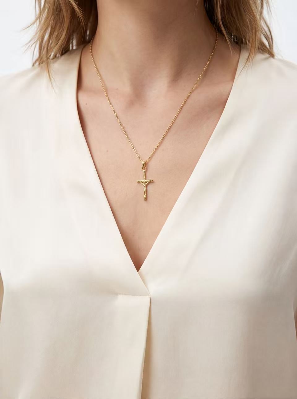 Crucifix Cross Pendant Necklace