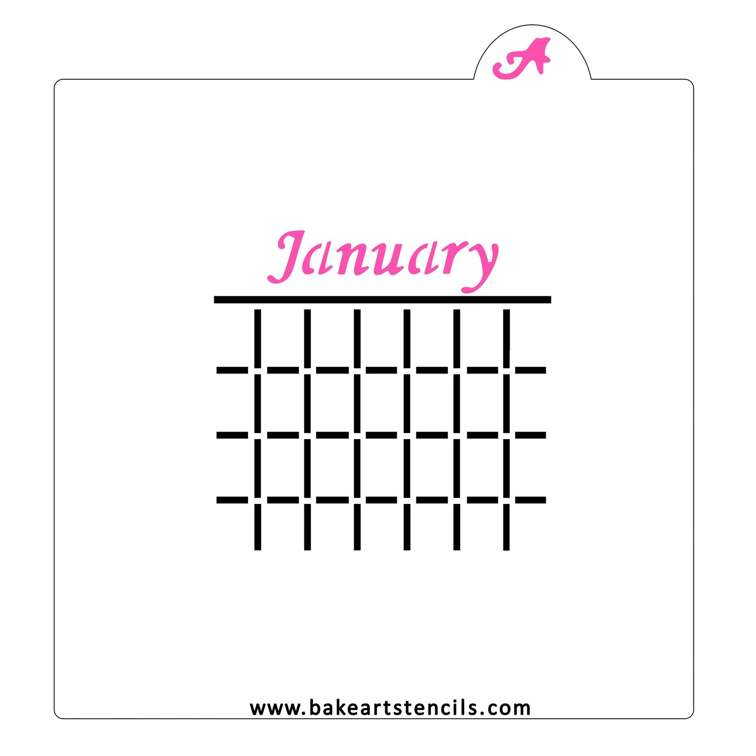 Calendar Stencil Set