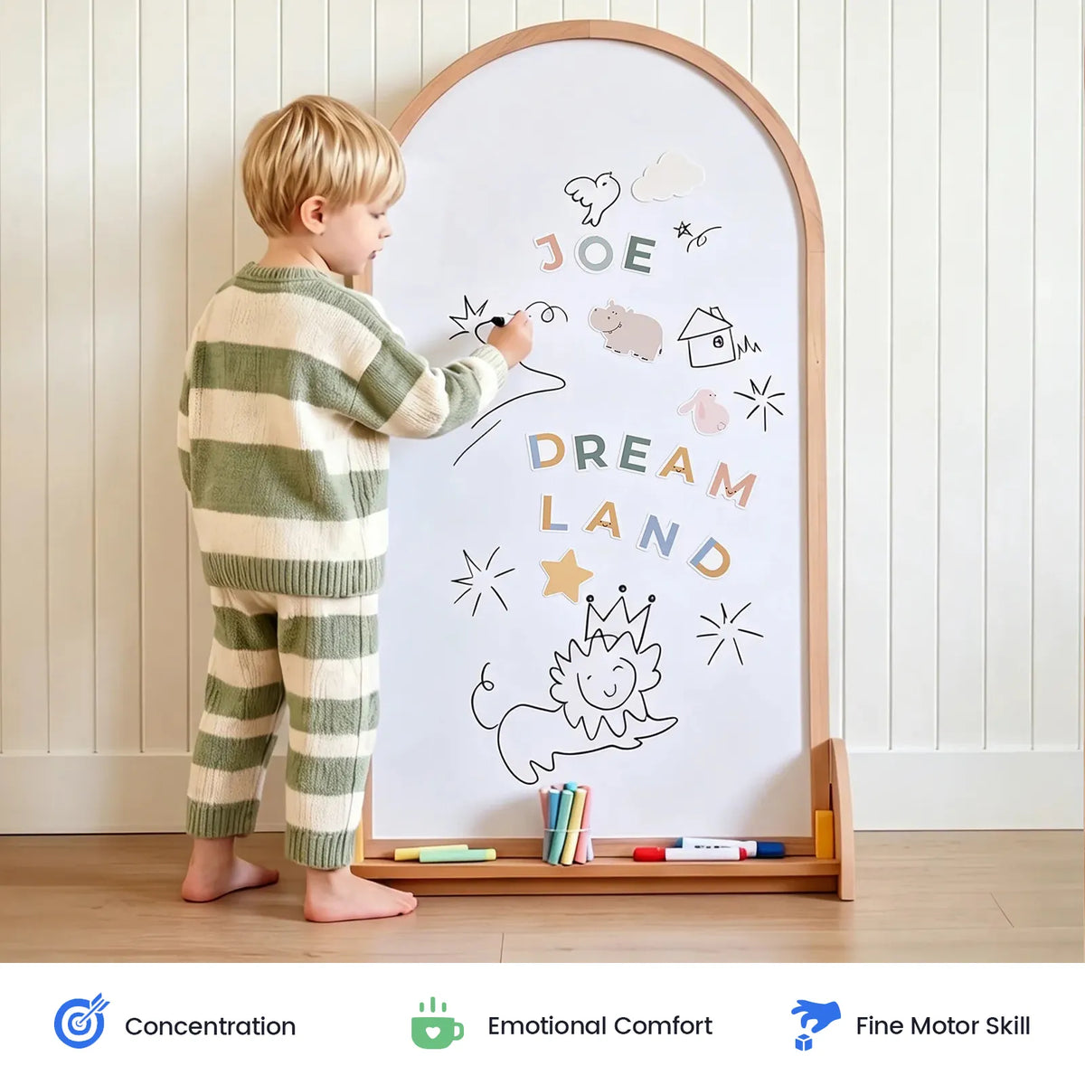 Tiny Land® Double-Sided Arched Magnet Chalkboard by Tiny Land INC, product image 2