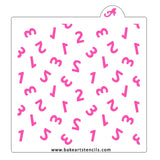 123 Numbers Cookie Stencil