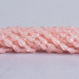 12mm Rose Quartz Faceted Straight Drilled Teardrop Beads, 14 inch
