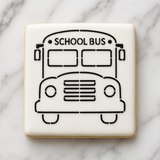School Bus PYO Cookie Stencil