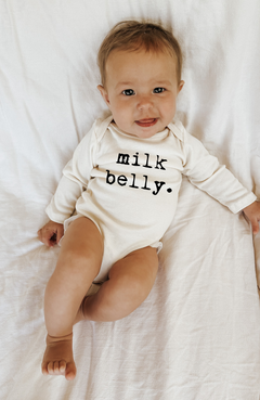 Milk Belly Organic Bodysuit Long Sleeve by Tenth & Pine, product image 3
