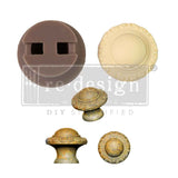 Cece Knob Mould - Luxe Ornate - 1 knob set, includes hardware