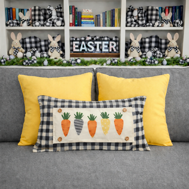 PANEL ONLY: RECTANGLE Spring, Summer, Veggies, Bunny Food, Garden; CARROT PATCH