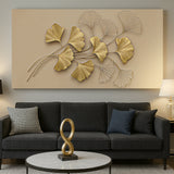 Golden Botanical Wall Art