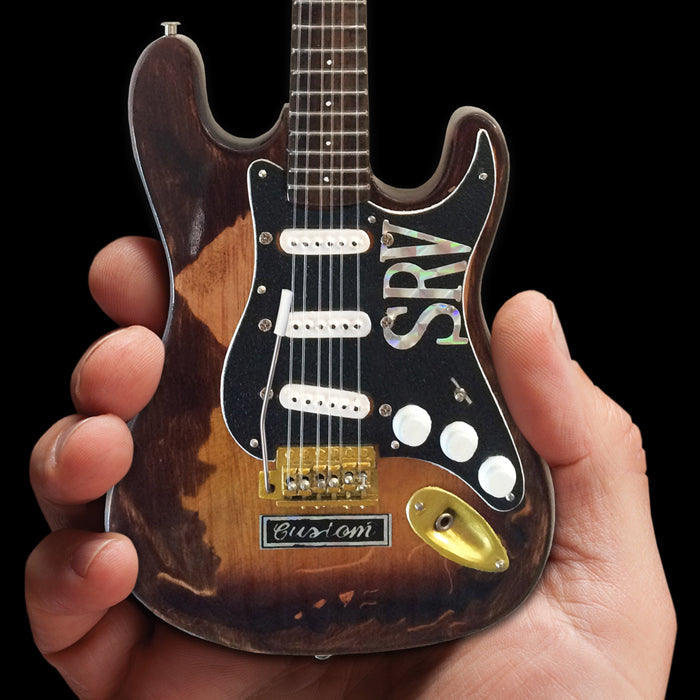 Stevie Ray Vaughan SRV Set of 3 Mini Guitar Replica Collectibles - Officially Licensed Fender