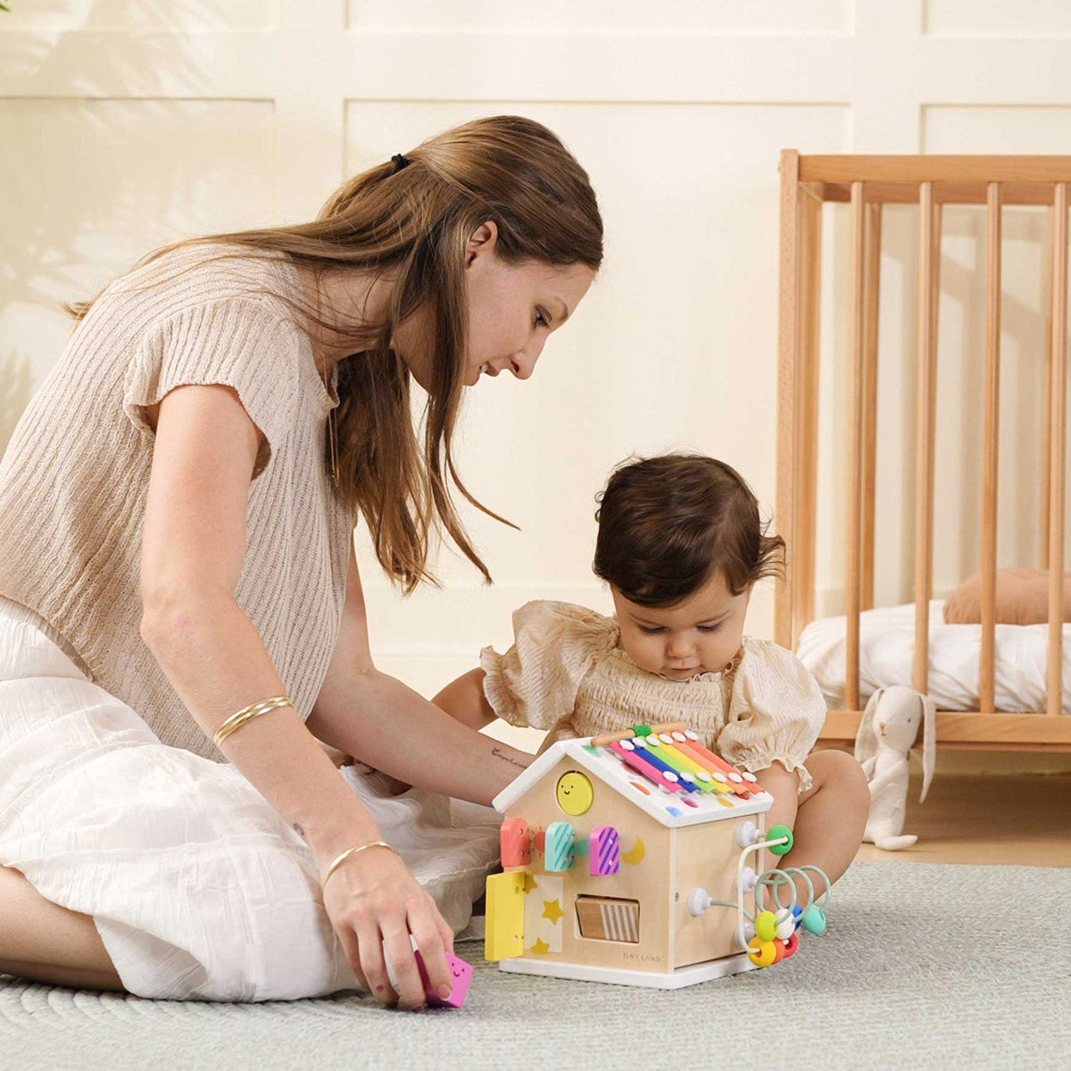 Brain & Hands Playset — Montessori Box (4–6 Months) + Activity Cube by Tiny Land INC, product image 8