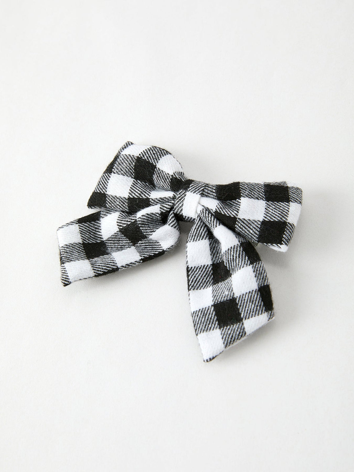 Winter Christmas Plaid Bow Hair Clip