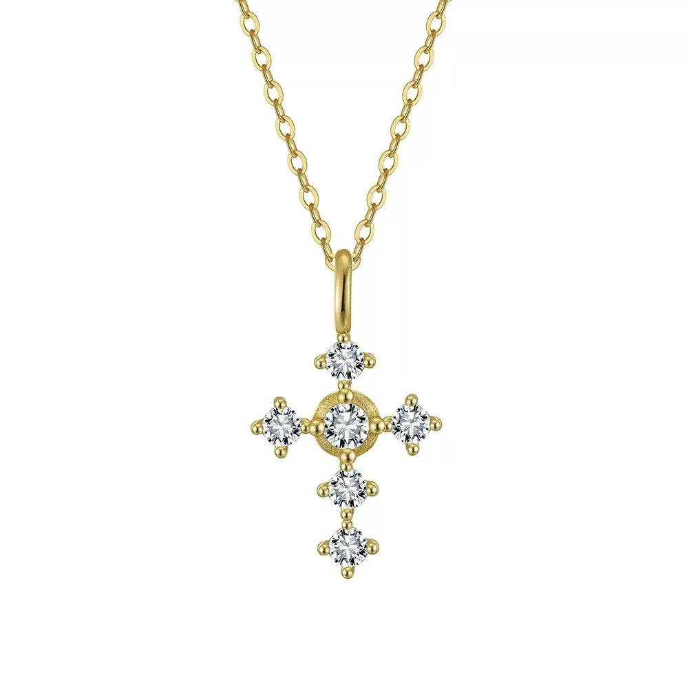 Radiant Cross Pendant Necklace
