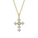 Radiant Cross Pendant Necklace