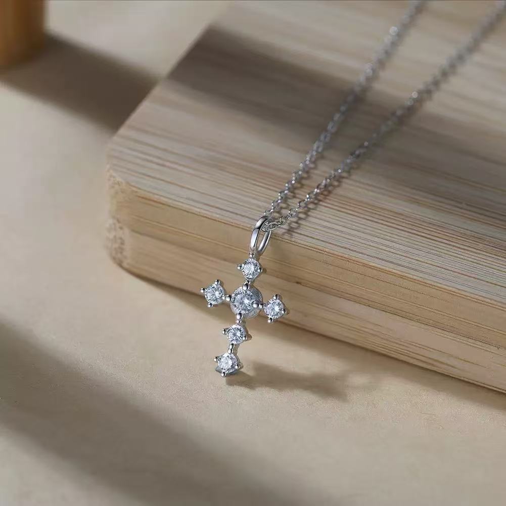 Radiant Cross Pendant Necklace