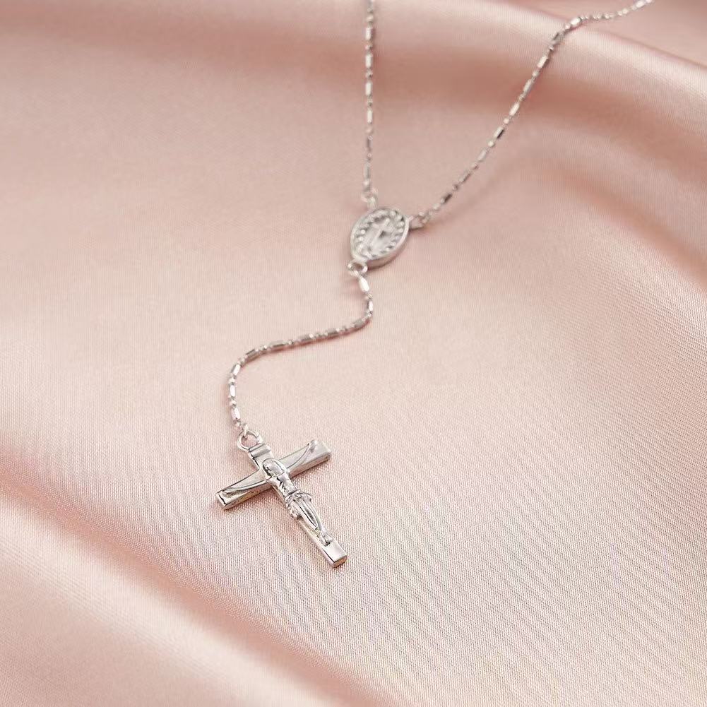 Rosary Cross Y Necklace