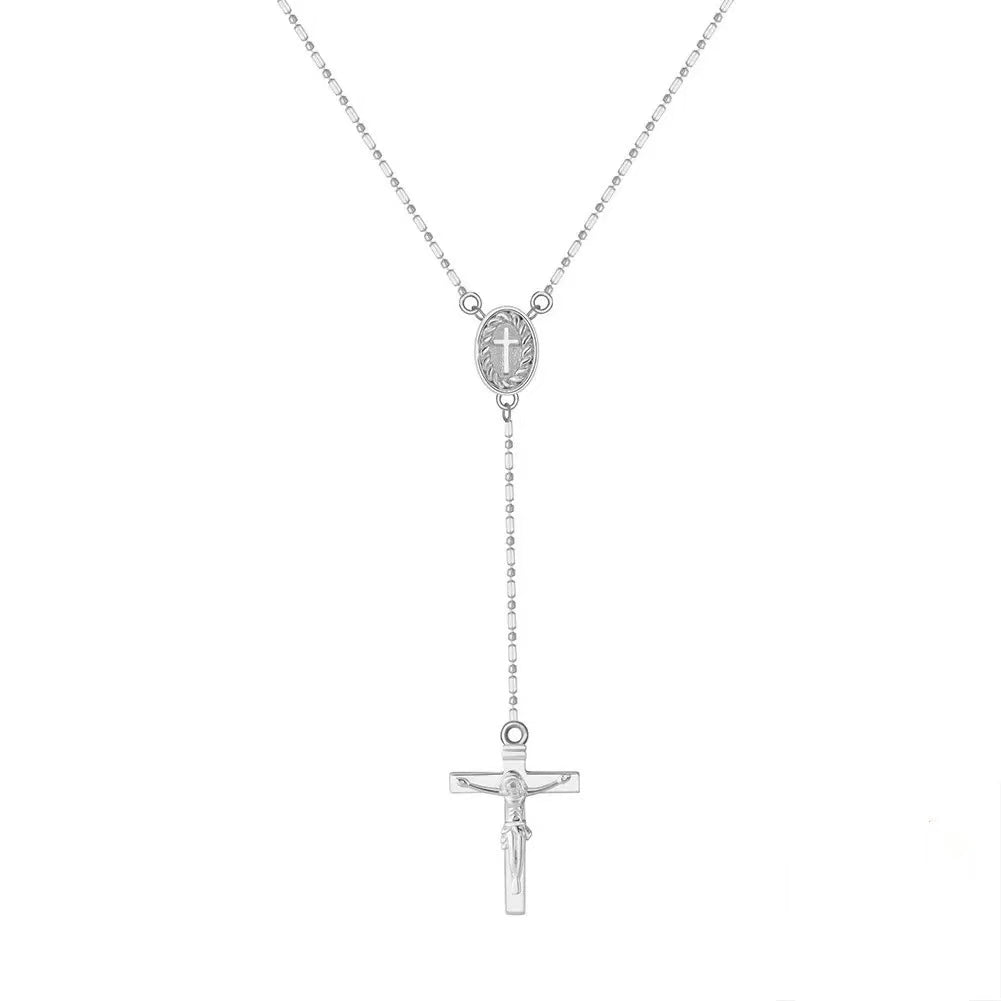 Rosary Cross Y Necklace