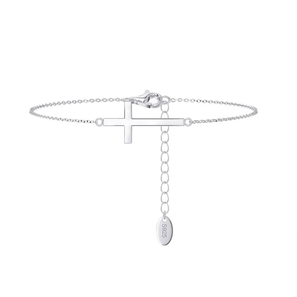 Minimal Cross Chain Bracelet