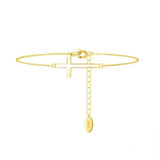 Minimal Cross Chain Bracelet