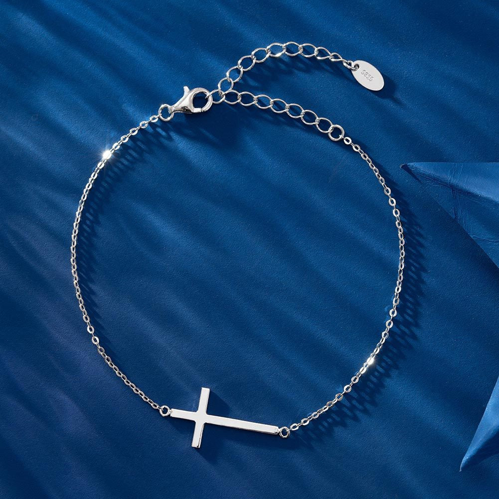 Minimal Cross Chain Bracelet