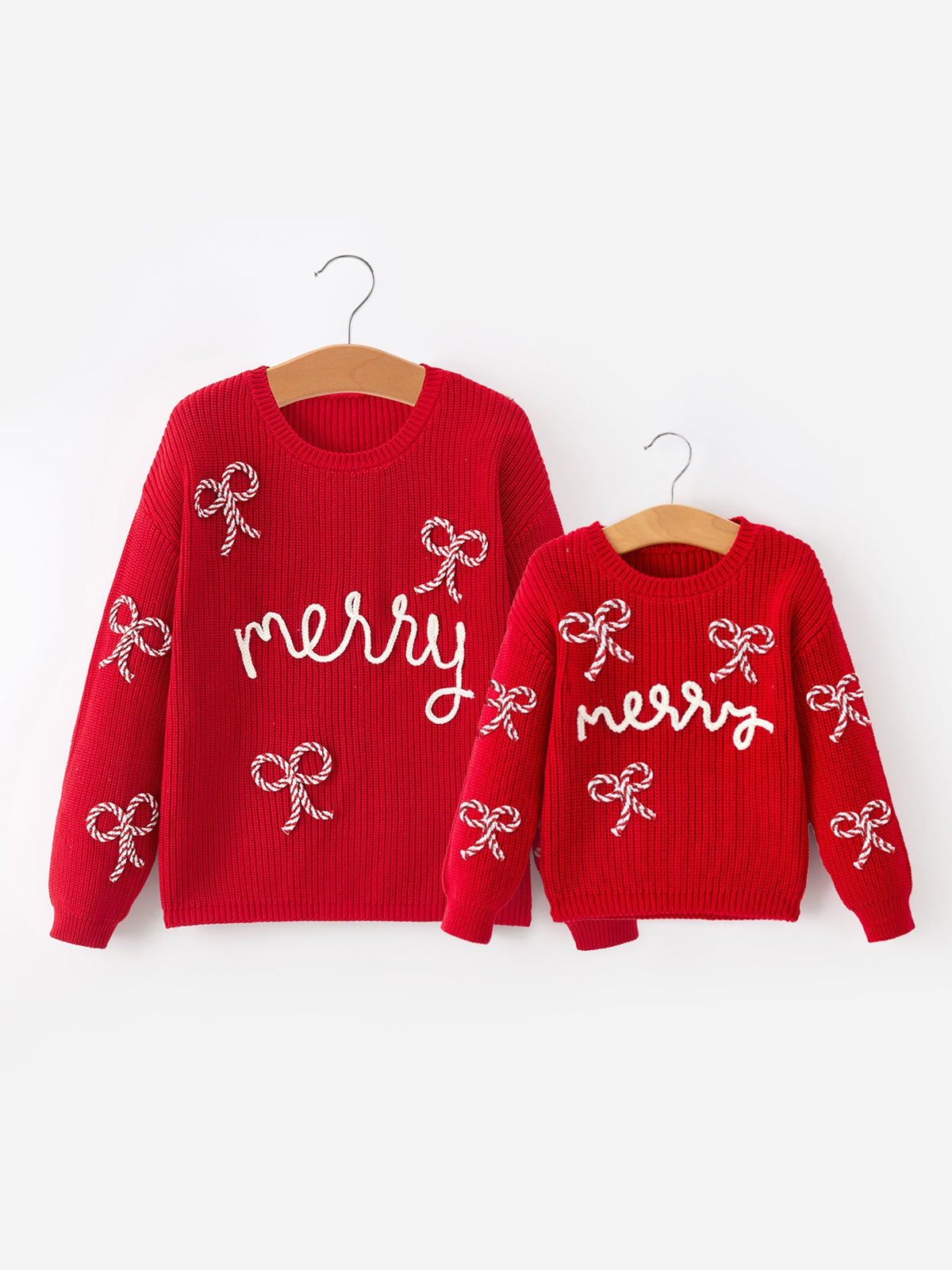 Mom and Me Winter Christmas Red 
