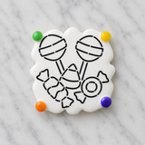 Halloween Candy PYO Cookie Stencil