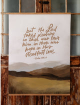 Large Poster: But the Lord takes pleasure in those