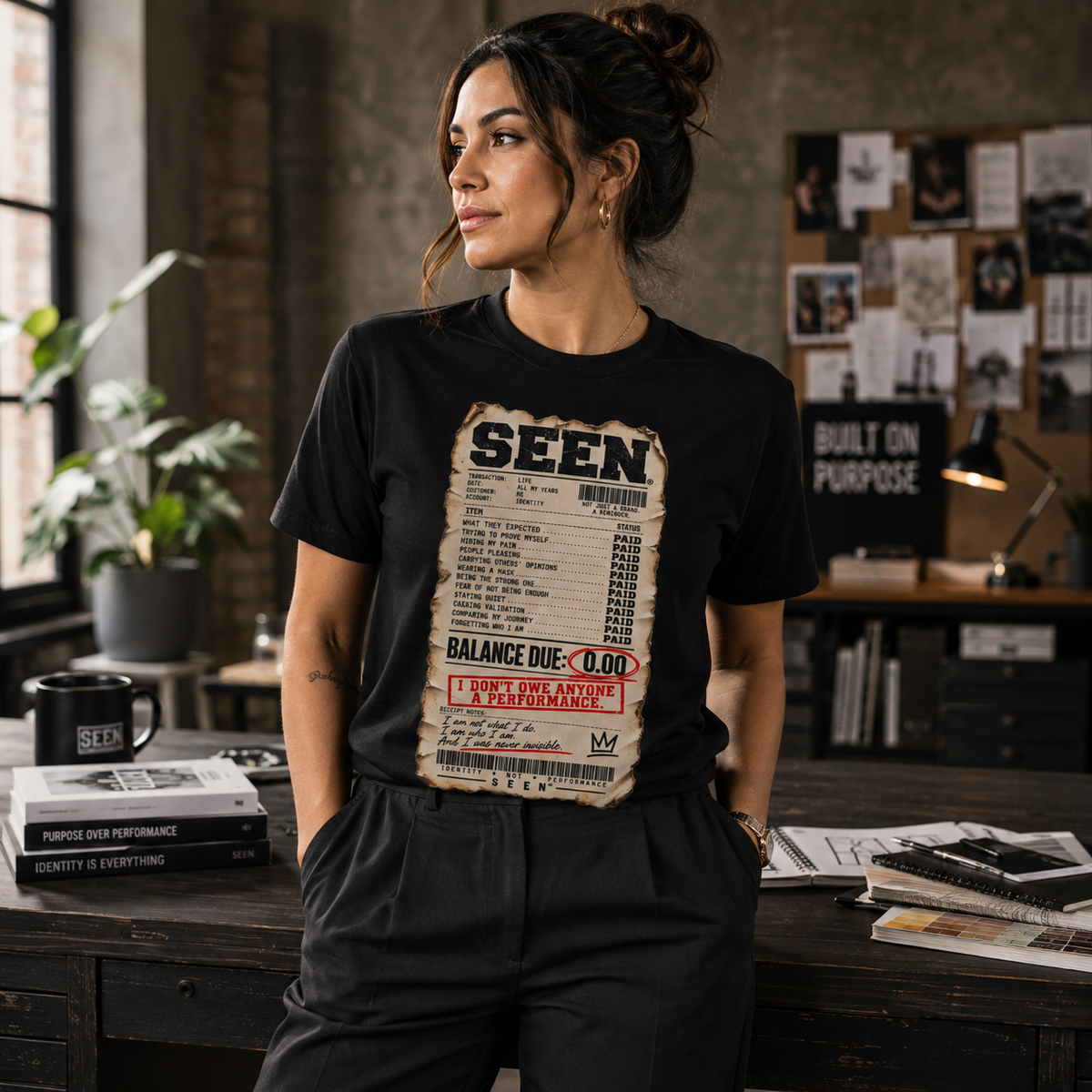 BALANCE DUE: $0.00 | The SEEN. Receipt Tee