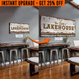 Upgrade Your 'Lake House' (Style 2) Canvas To 24x48 Inches