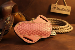 Timberline Drop Point Knife 9" Handmade Carbon Steel with Jimped Spine by JW SteelCrafts, product image 3