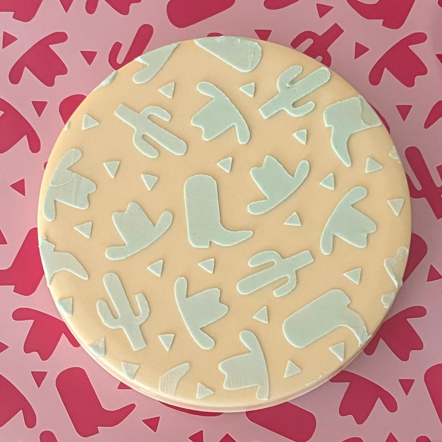 Cowboy Pattern Cookie Stencil
