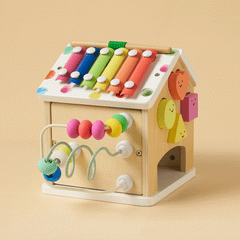 Brain & Hands Playset — Montessori Box (4–6 Months) + Activity Cube by Tiny Land INC, product image 14