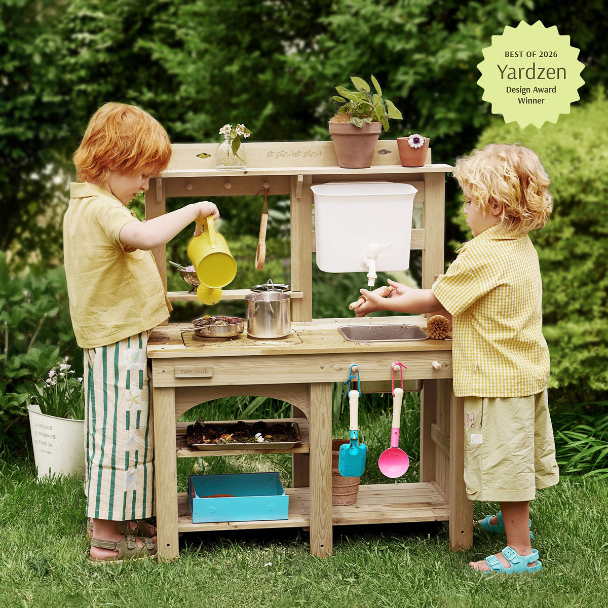 Tiny Land® Mud Kitchen - DuoPlay Outdoor Play Kitchen for Kids by Tiny Land INC, product image 2
