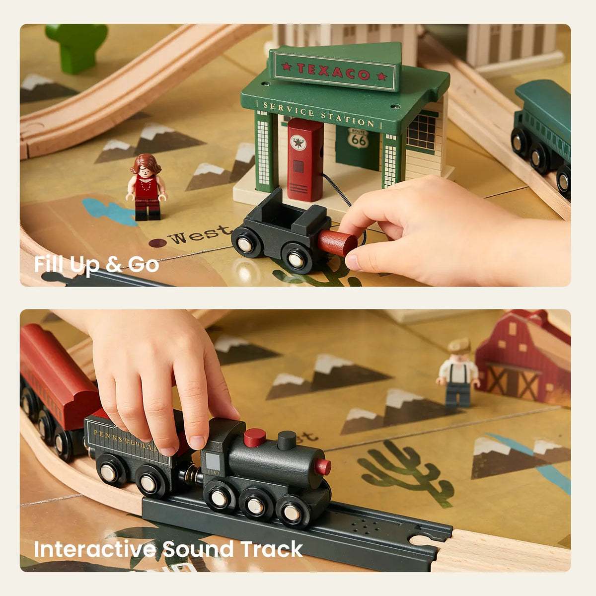 Tiny Land® 1920 Railway Adventure Train Table by Tiny Land INC, product image 9