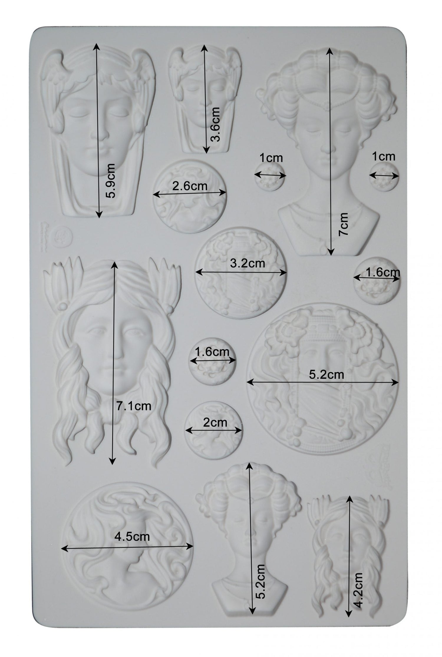 Finnabair - Moulds - Vintage Portraits - 1 pc, 5x8 in Copyright #VA0002325586
