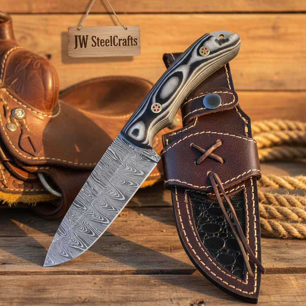 Marblewood Skinner Knife 10