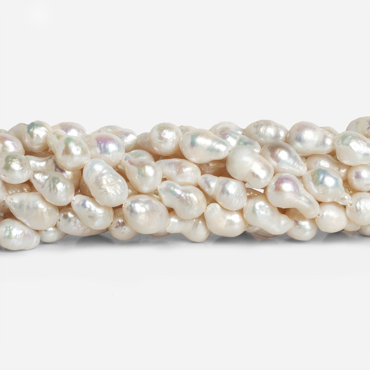 Off White Petite Ultra Baroque Freshwater Pearls 6-6.5mm diameter 16 inch