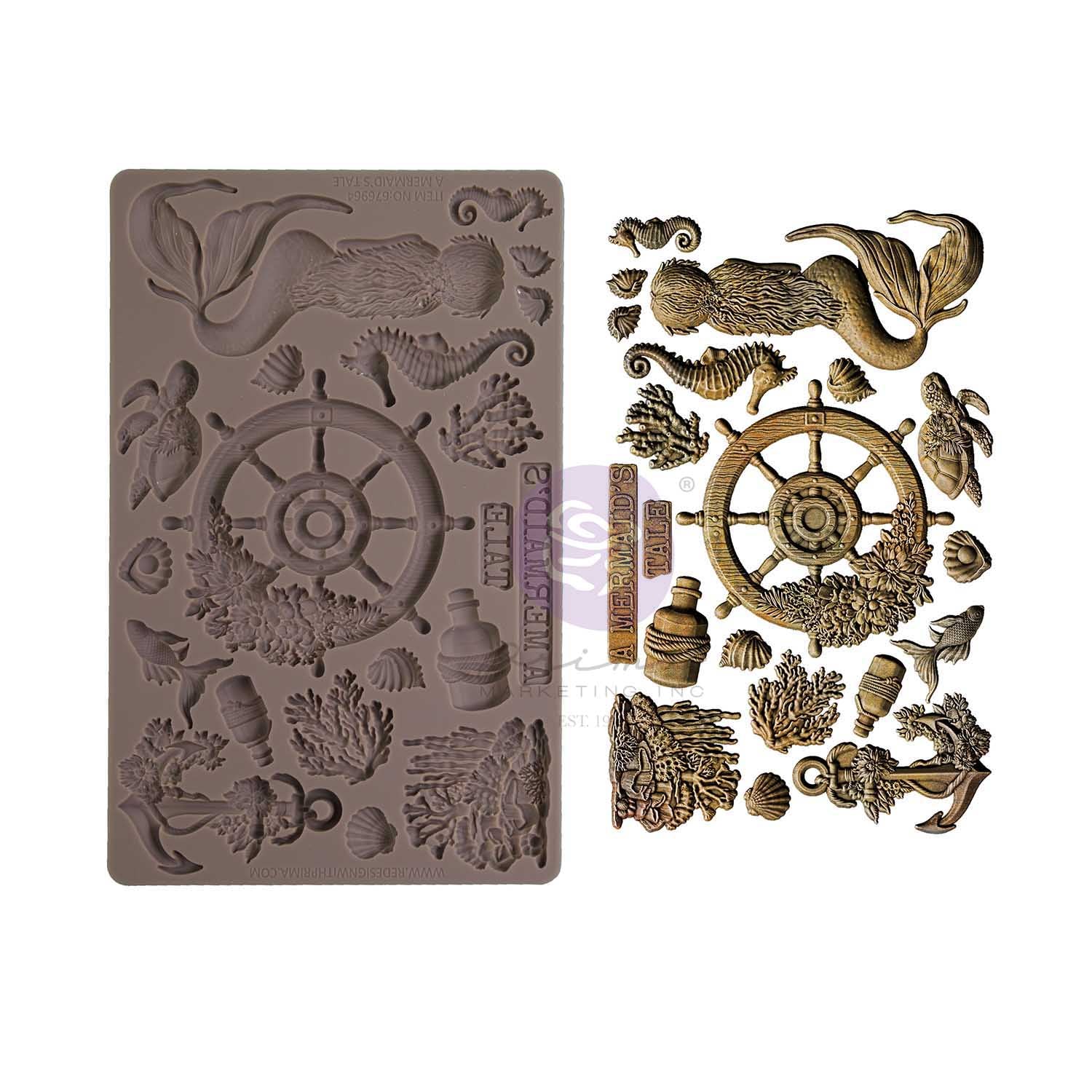A Mermaid's Tale Collection Mould - 1 pc, 5