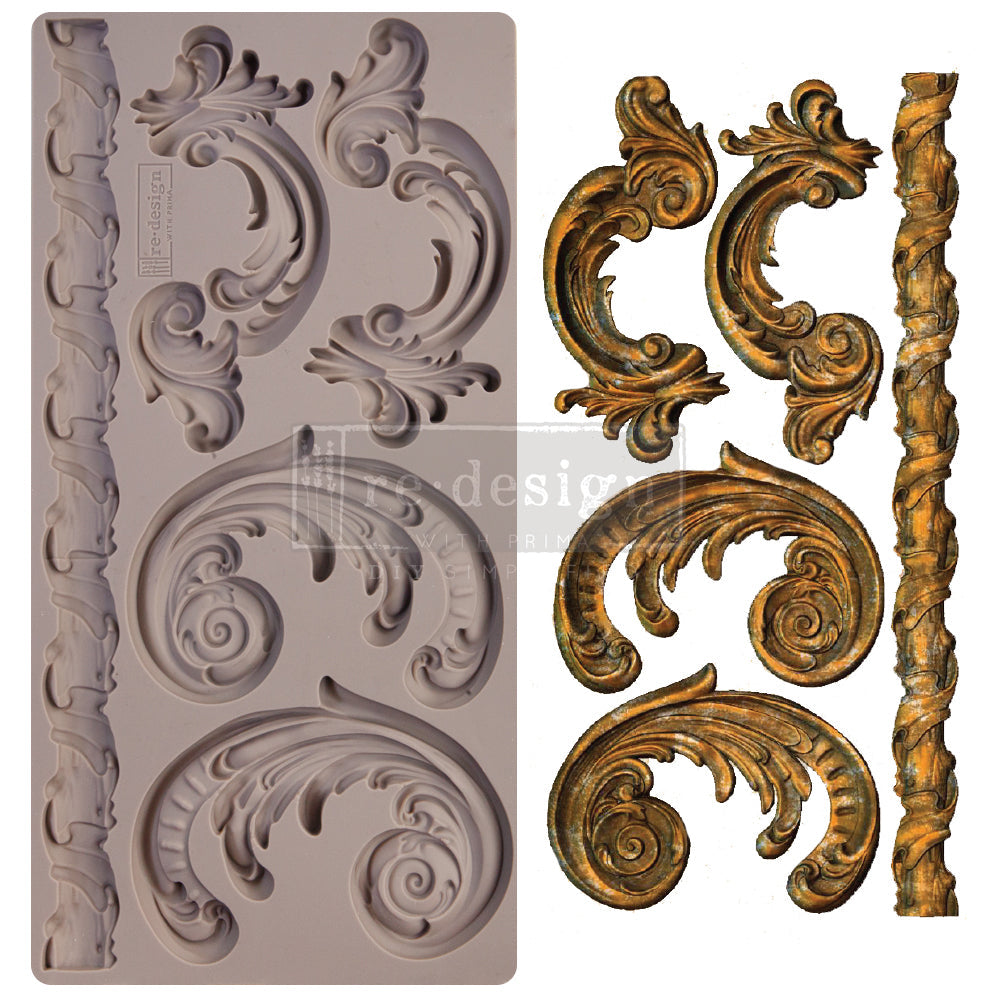 Redesign Decor Moulds® - Lilian Scrolls - 1 pc, 5