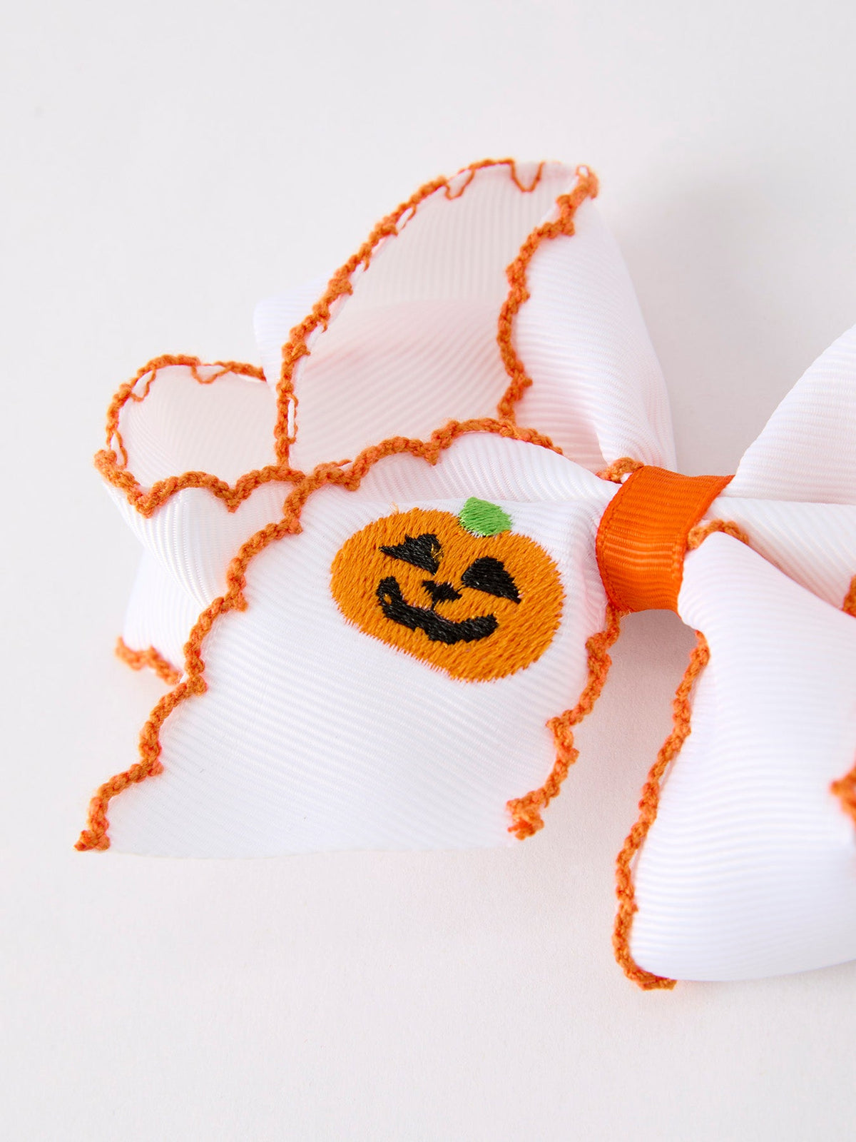 Halloween Pumpkin Bow Hairpin