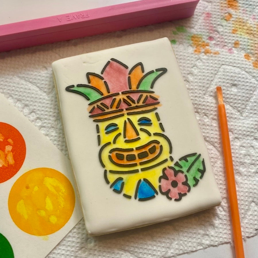 Tiki Mask PYO Stencil